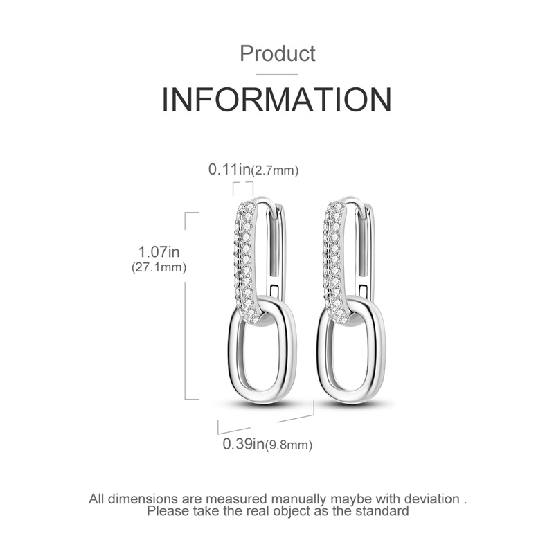 Women's S925 Hypoallergenic Classic Hoop Earrings, Gift for Birthday